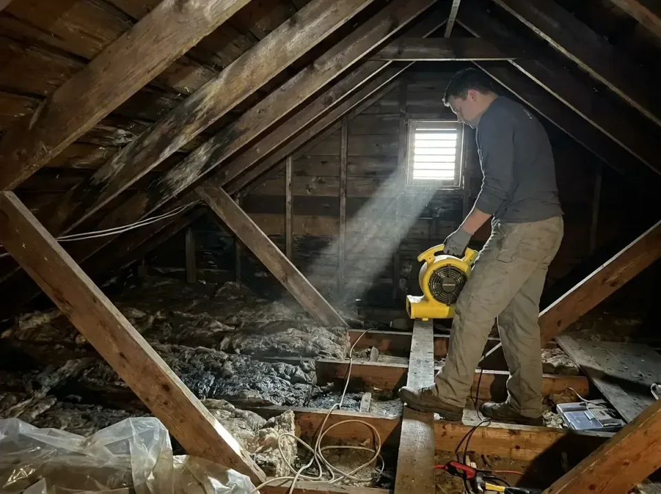 attic-water-damage-drying-proc-007 — frequently asked questions, Emergency Water Extraction & 24/7 Flood Response in Morgant…